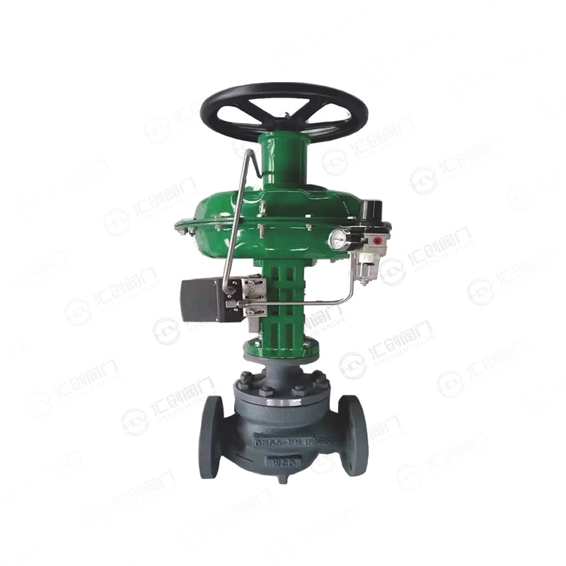 Fluorine-lined regulating valve