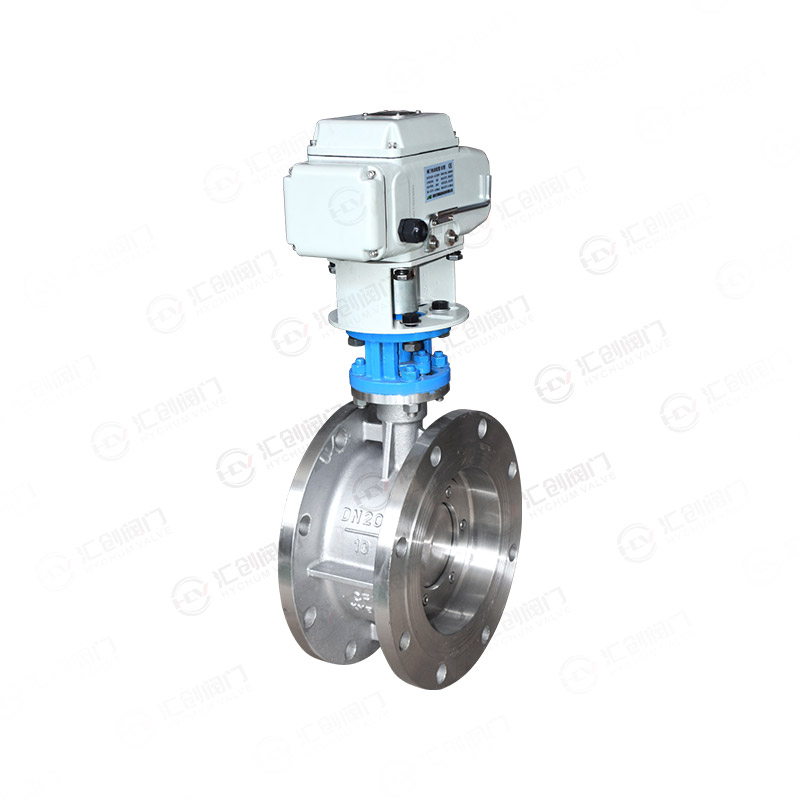 Electric flange butterfly valve