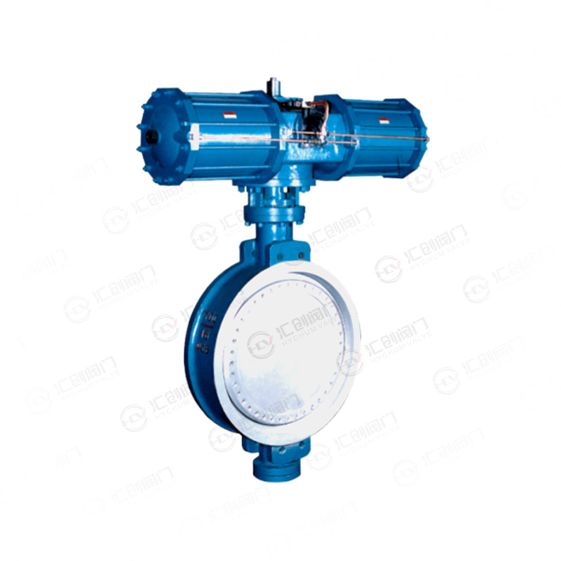 Pneumatic flange butterfly valve