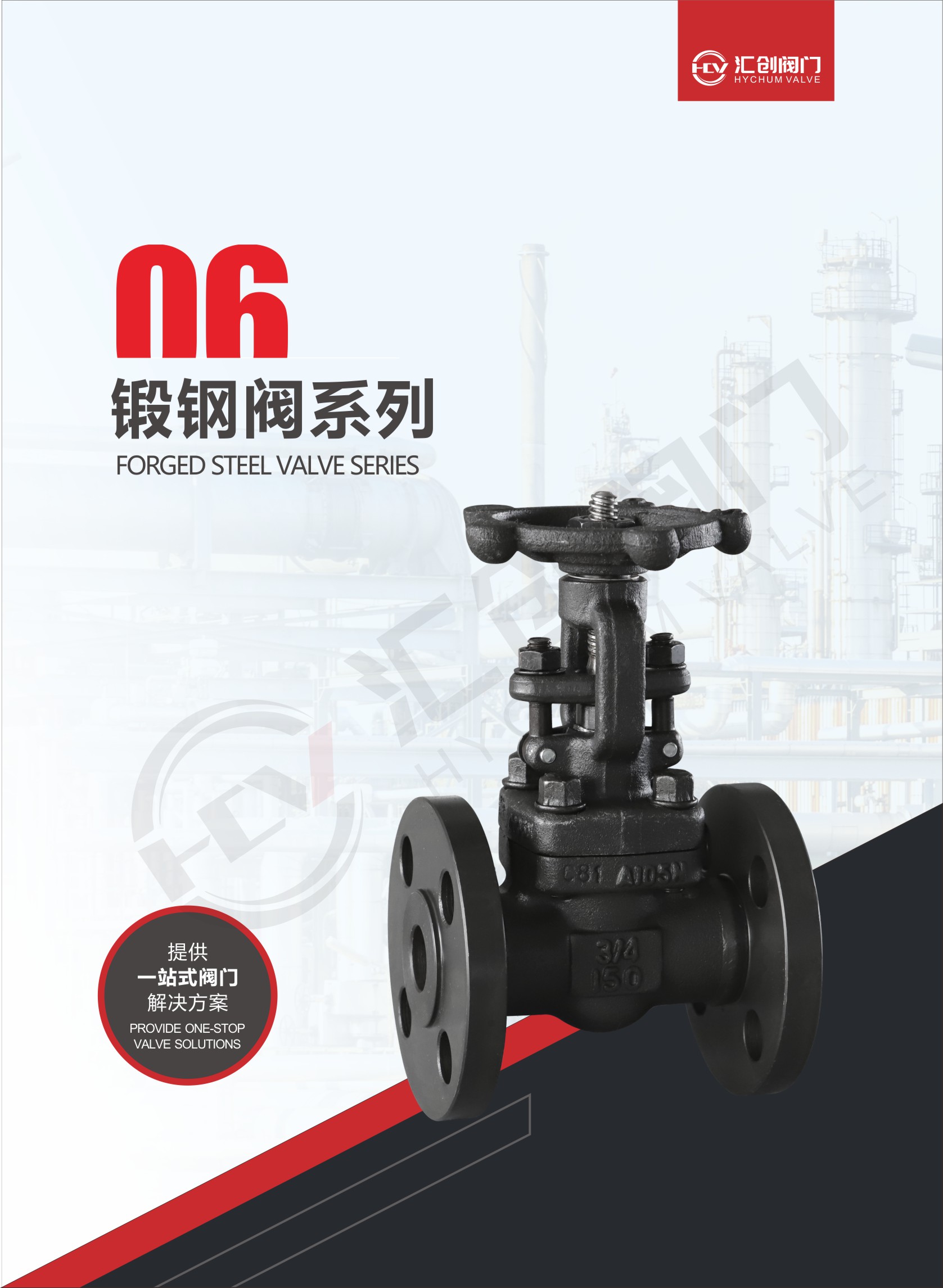 Wrought steel valve series